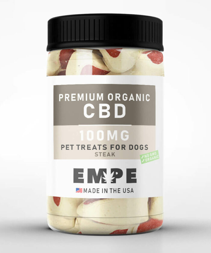 CBD Pet Treats for Dogs 100mg steak