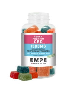 CBD Broad Spectrum Vegan Gummies 1500mg open EMPE-USA
