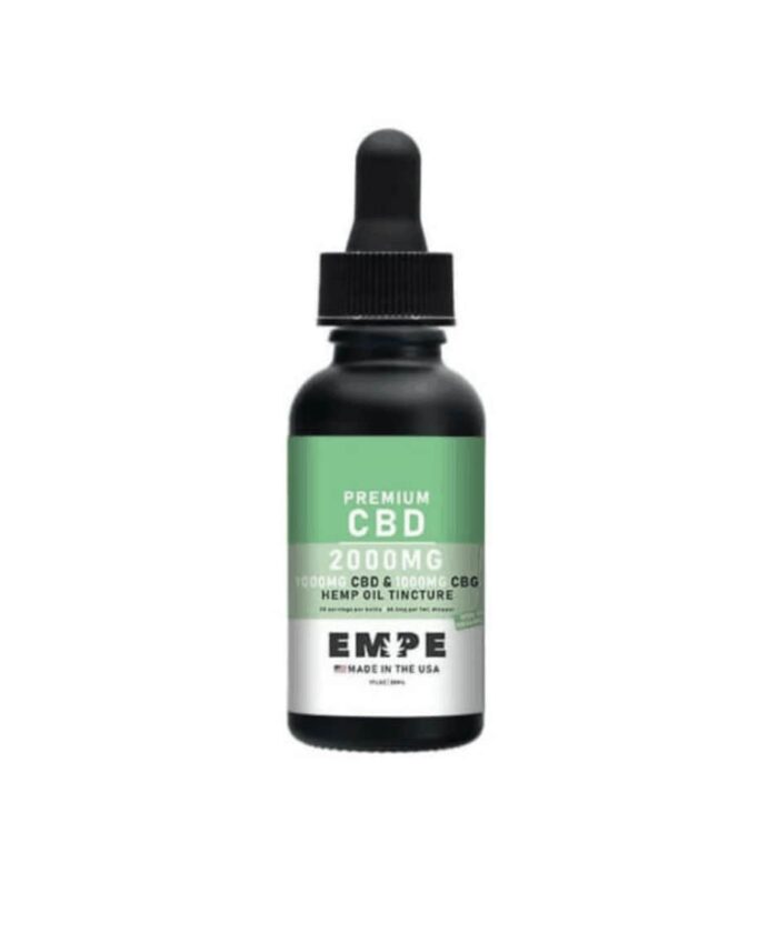 Full spectrum CBG CBD MCT oil tincture 2000mg 30ml