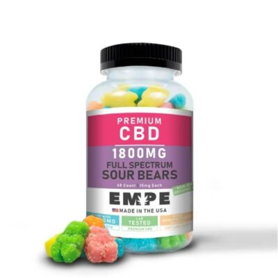 CBD Full Spectrum Sour Gummy Bears 1800mg EMPE-USA