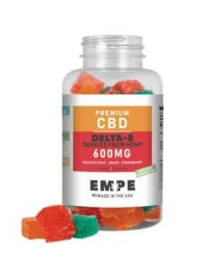 Delta-8 CBD Infused Sour Gummies 600mg open EMPE-USA