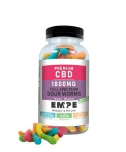 Full Spectrum Sour Worms 1800mg with products