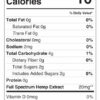 Full Spectrum Sour Worms Gummies 1800mg Nutrition Facts