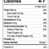CBD Raspberry Sour Ring Gummies 1500mg Nutrition Facts