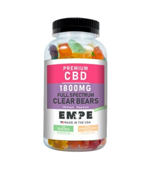 CBD Full Spectrum Clear Bear Gummies 1800mg