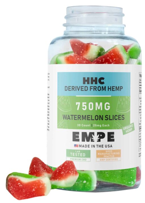 HHC Watermelon Slices Sour Gummies 750mg Open
