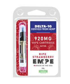 Delta-10 Sativa Ripe Strawberry vape cartridge EMPE USA