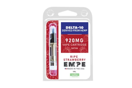 Delta-10 Sativa Ripe Strawberry vape cartridge EMPE USA