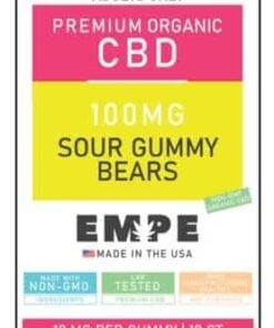 CBD Sour Gummy Bears Pouch EMPE USA