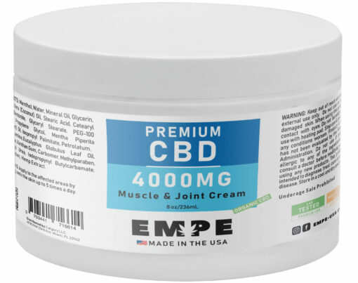 CBD Pain Relief Lotion Muscle and Joint Cream 4000mg