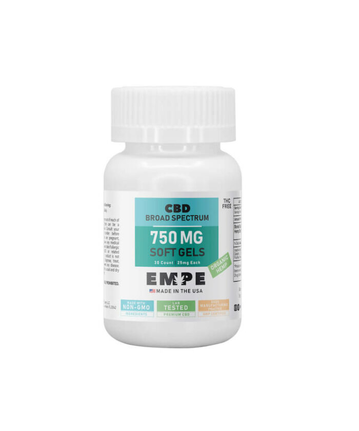 CBD Broad Spectrum Softgels 750mg